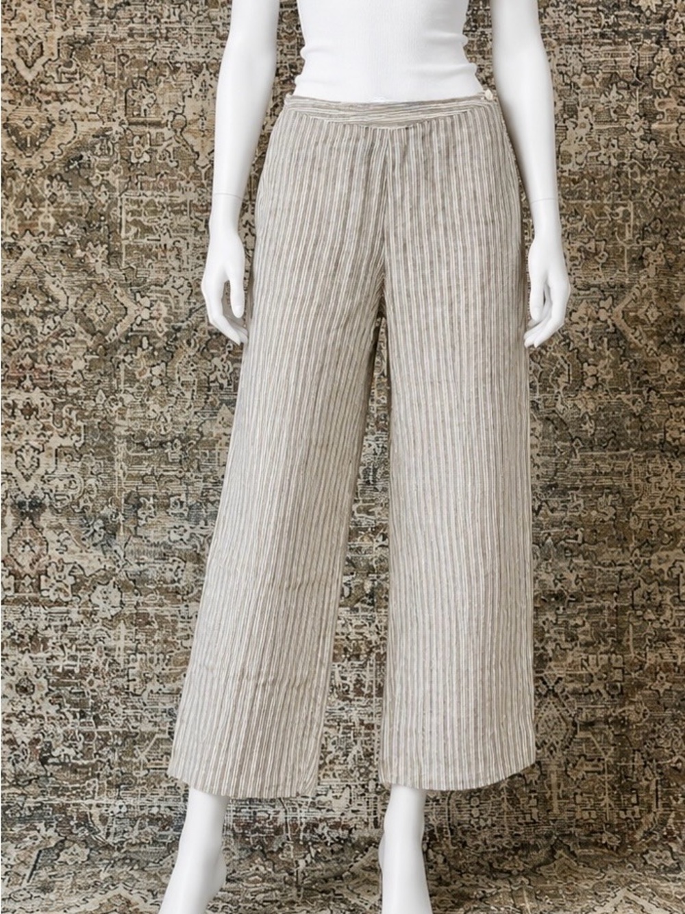 Boden striped Linen Pants 8 - Picture 2 of 4